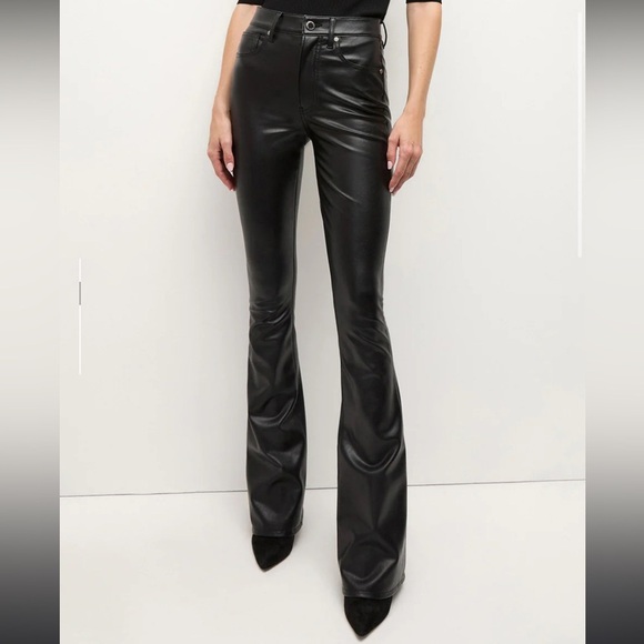 Veronica Beard Pants - Veronica Beard Beverly Vegan Leather Skinny-Flare Pant size 26